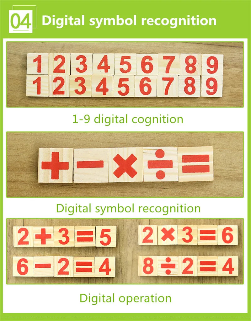 Wooden Montessori Math Toy