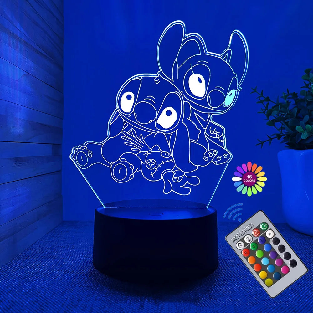 3D Stitch Illusion Night Light