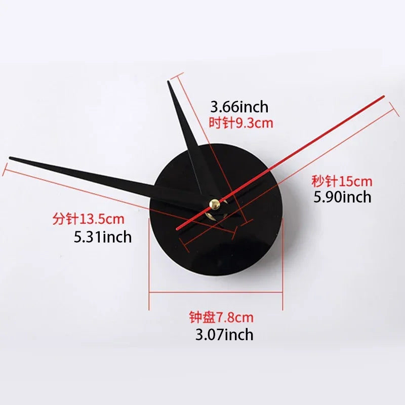 Large 3D Silent Wall Clock