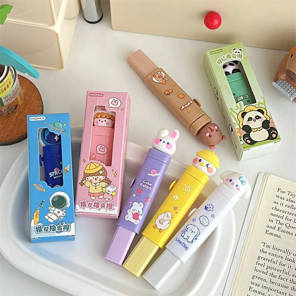 Cartoon Pet Push-Pull Eraser