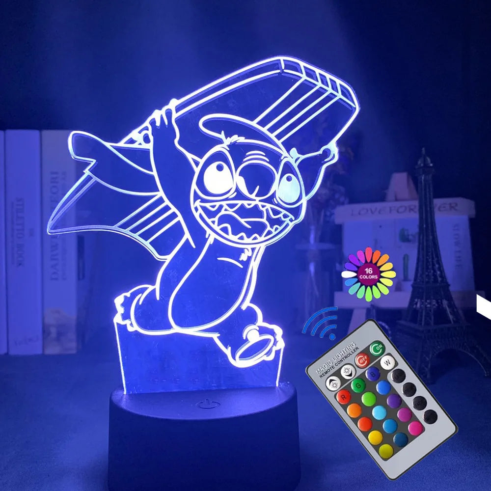 3D Stitch Illusion Night Light