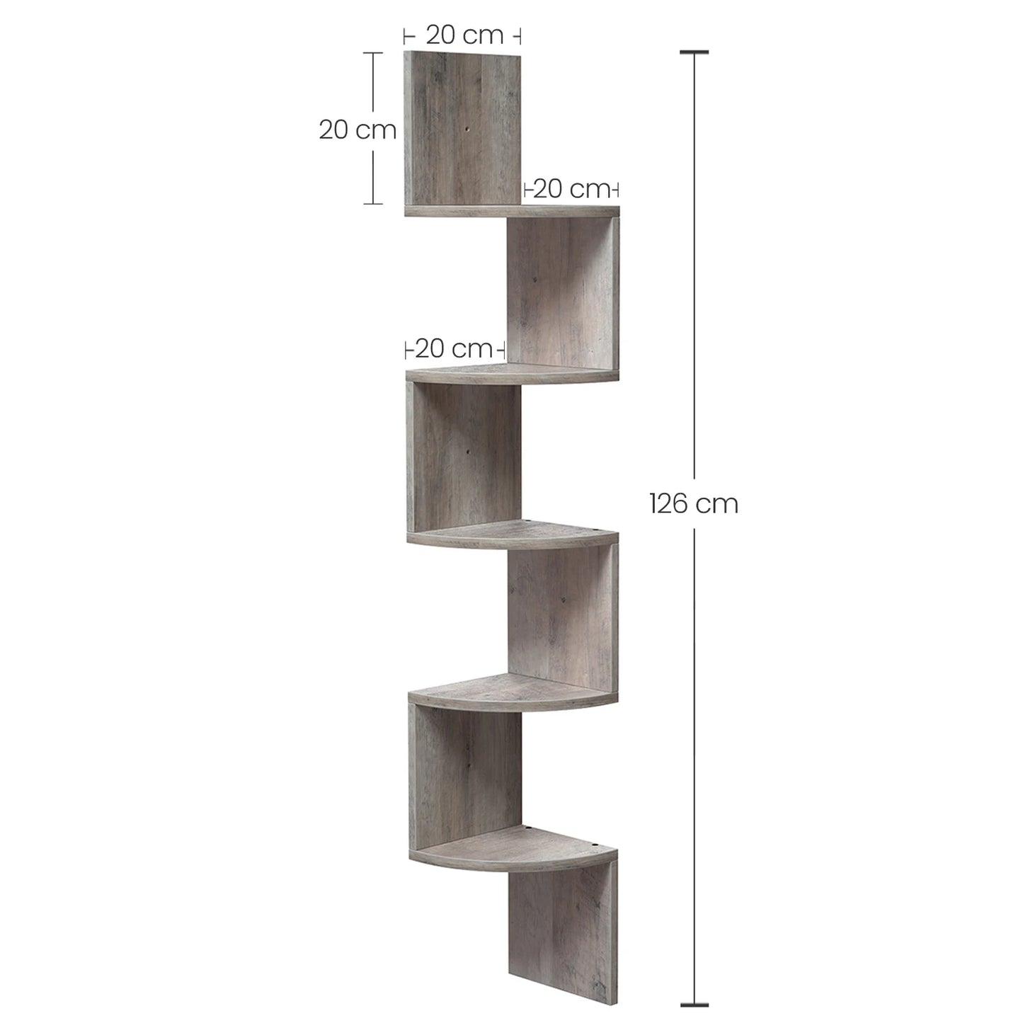Home Office Corner Storage Shelf