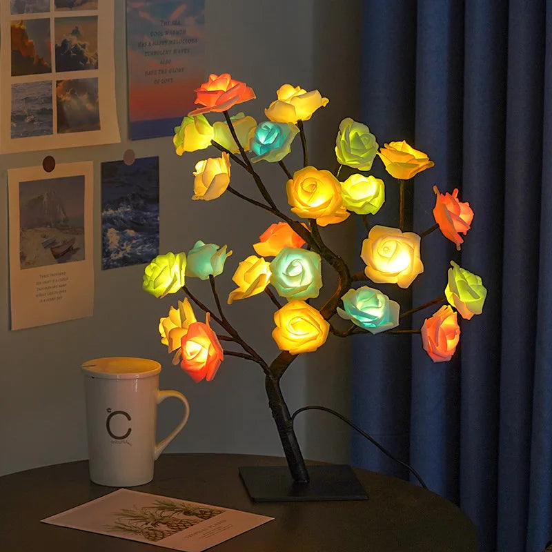 24-LED Rose Tree Lamp