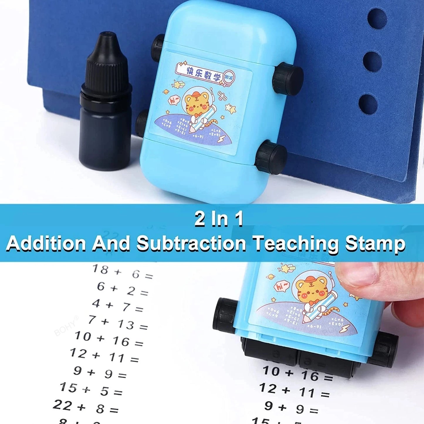 2-in-1 Reusable Math Roller Stamp