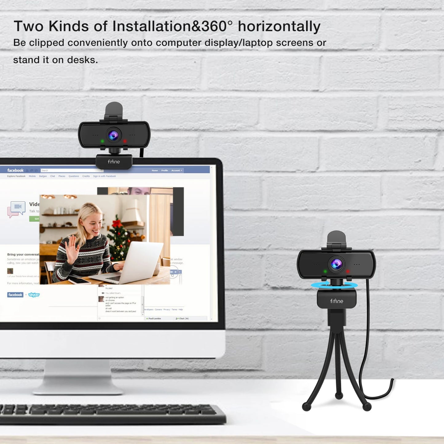 Tripod Desktop Laptop Webcam