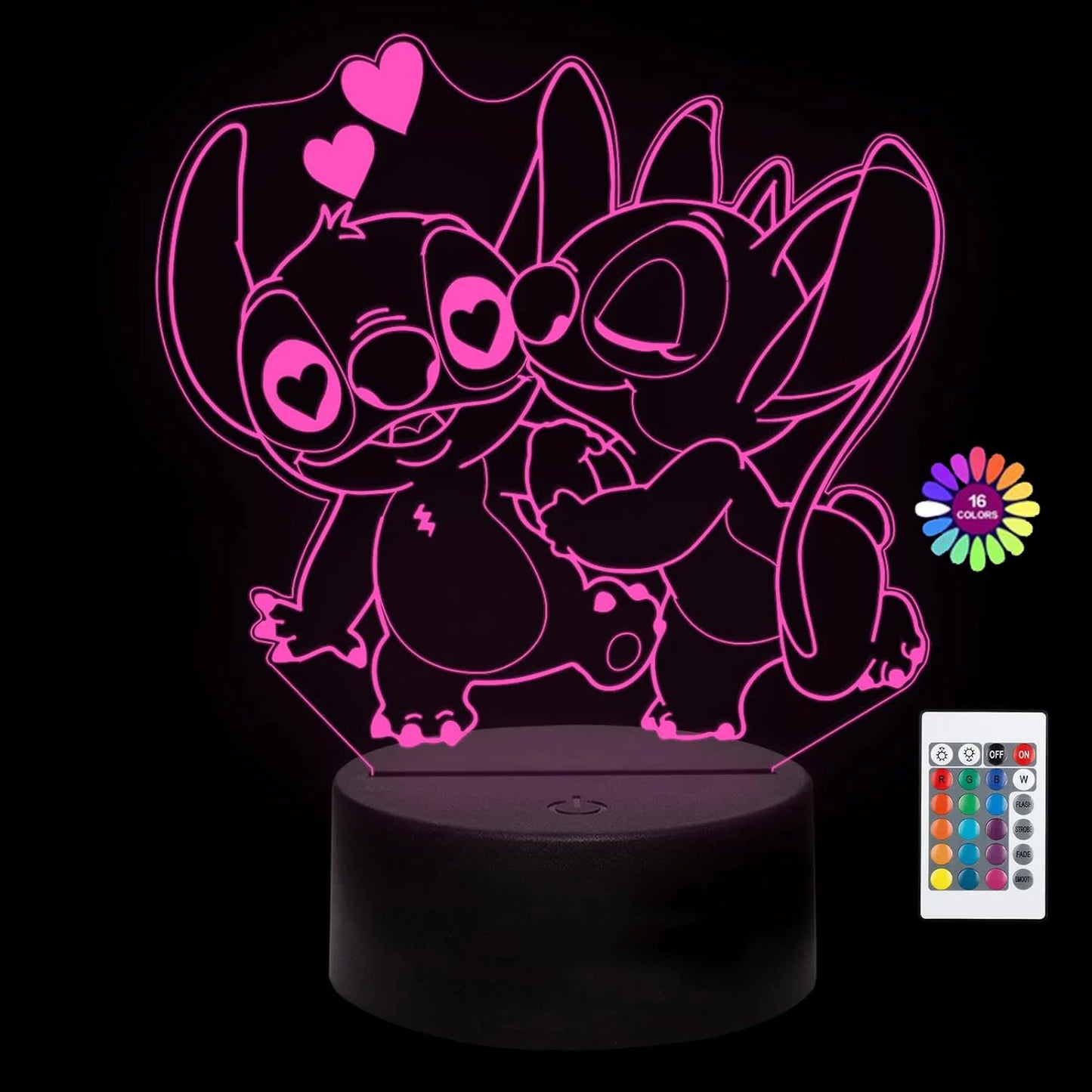 3D Stitch Illusion Night Light