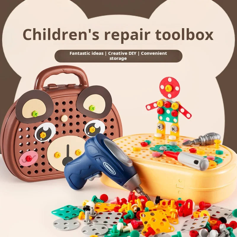 Kids Electric Toolbox Puzzle Toy