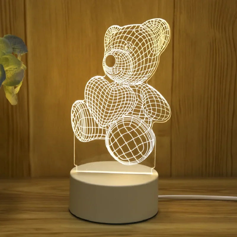 3D Bear LED Night Lamp