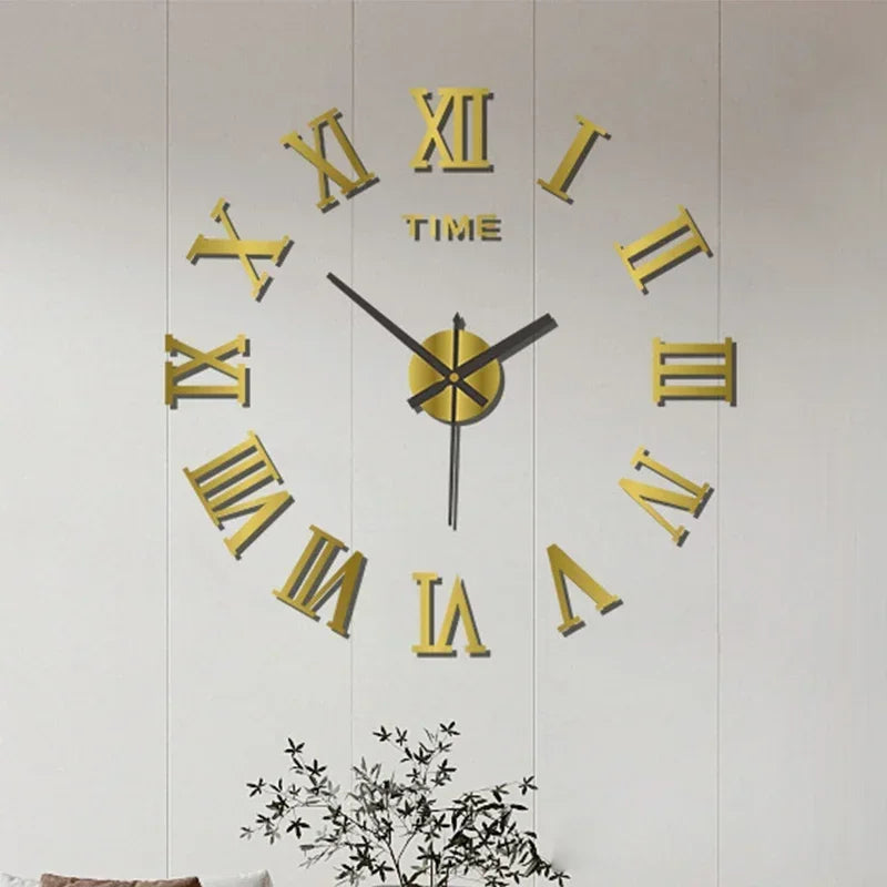 Large 3D Silent Wall Clock