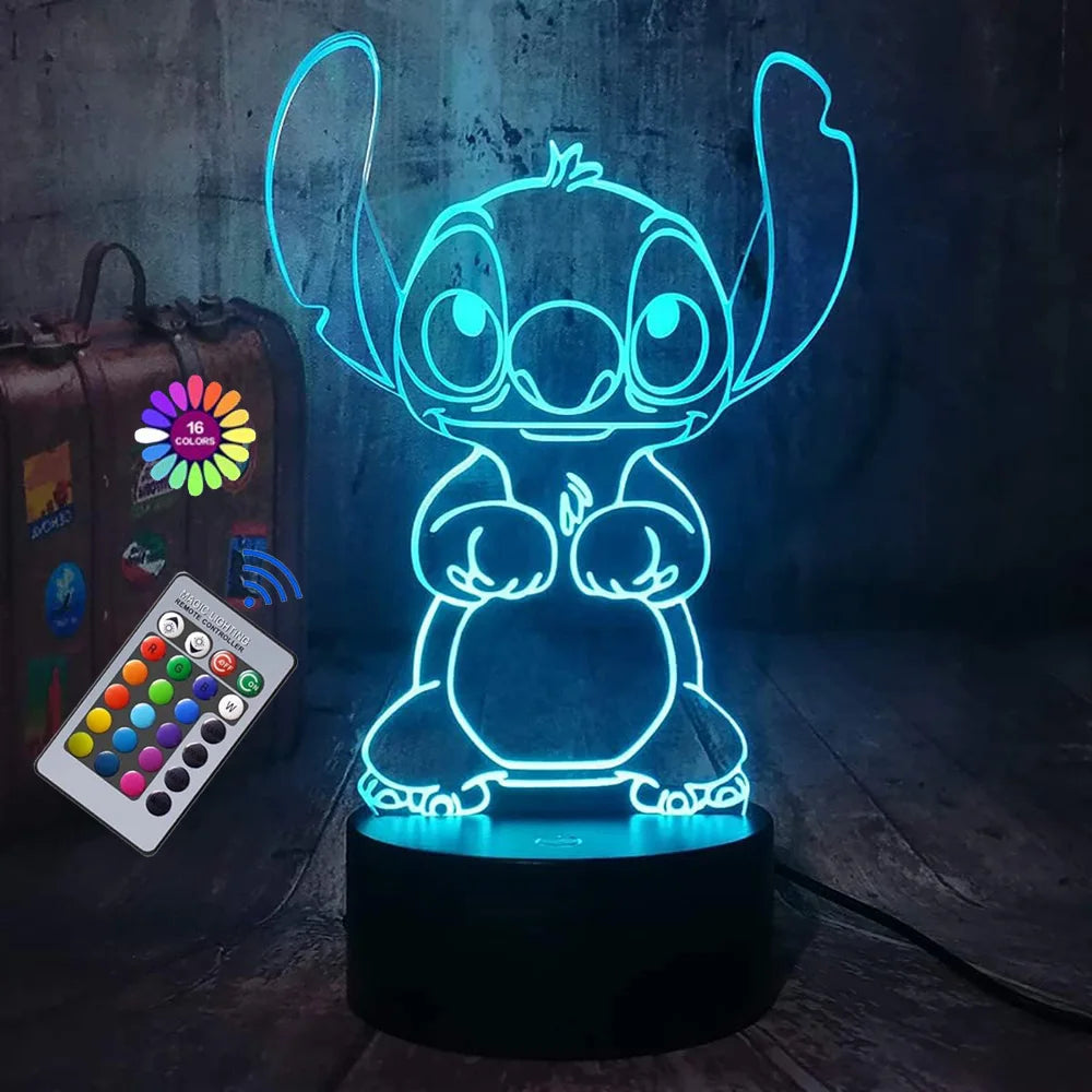 3D Stitch Illusion Night Light