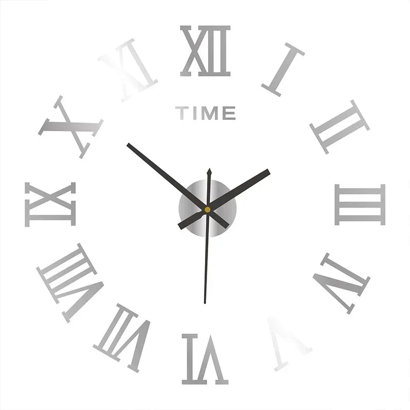 Large 3D Silent Wall Clock