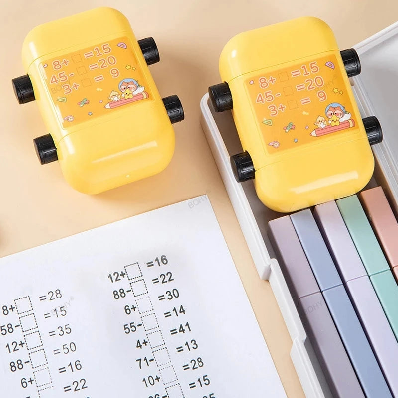 2-in-1 Reusable Math Roller Stamp