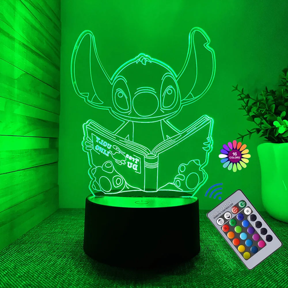 3D Stitch Illusion Night Light
