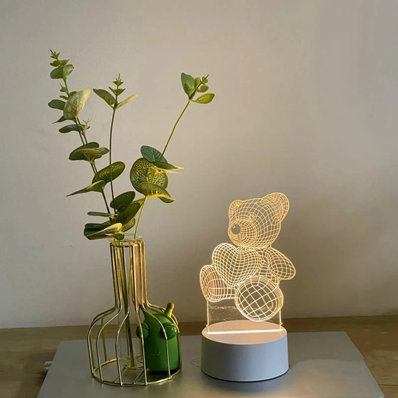 3D Bear LED Night Lamp