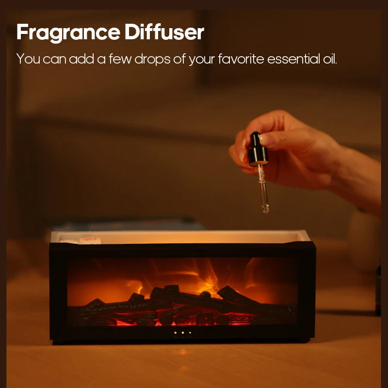 Fireplace LED Aroma Humidifier