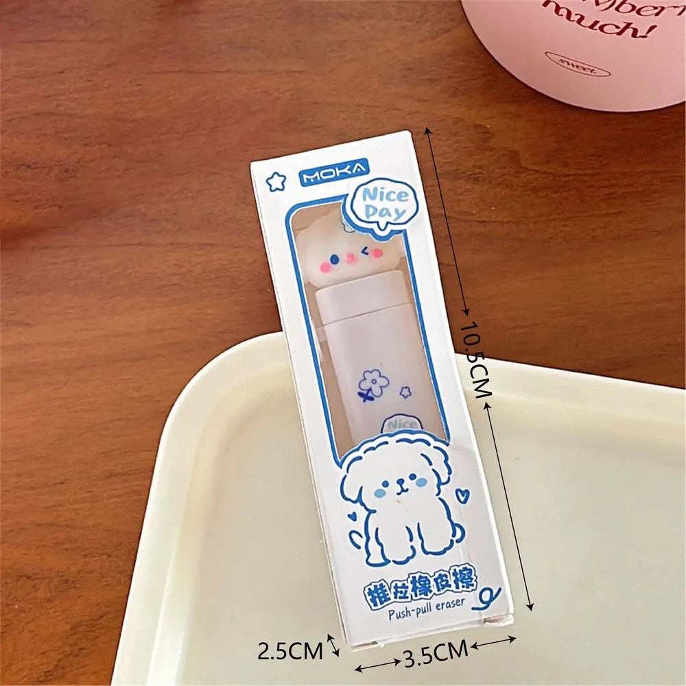 Cartoon Pet Push-Pull Eraser