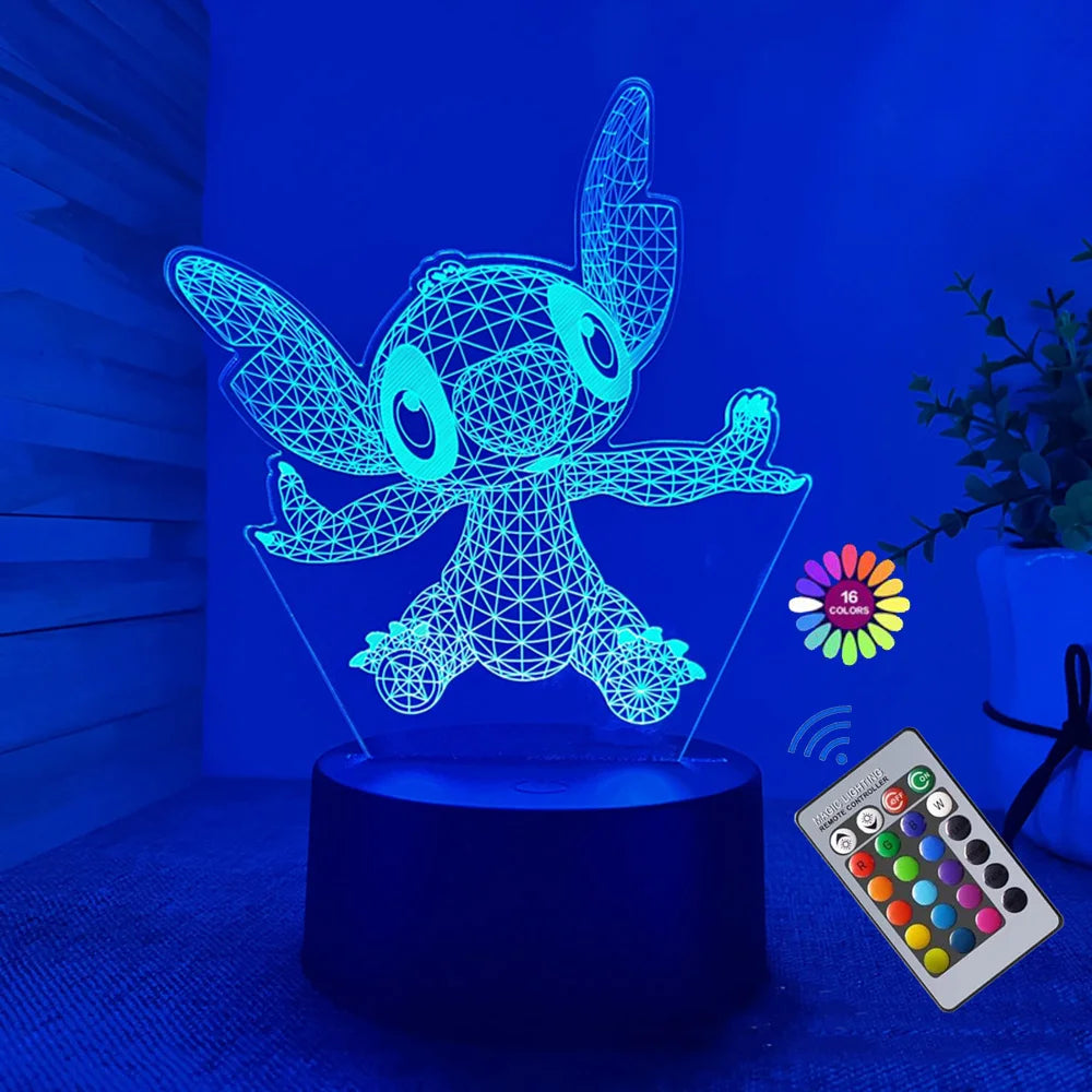 3D Stitch Illusion Night Light