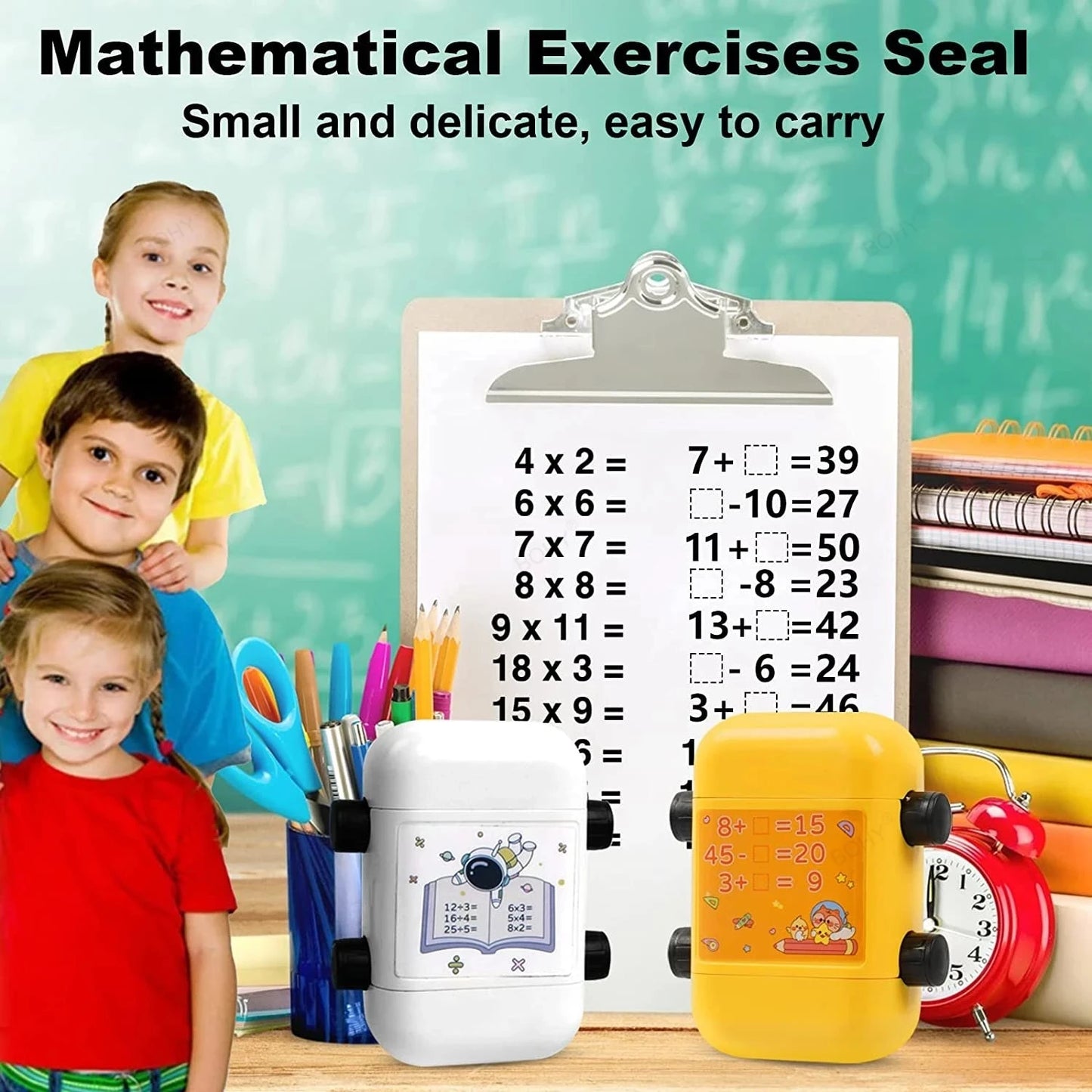 2-in-1 Reusable Math Roller Stamp