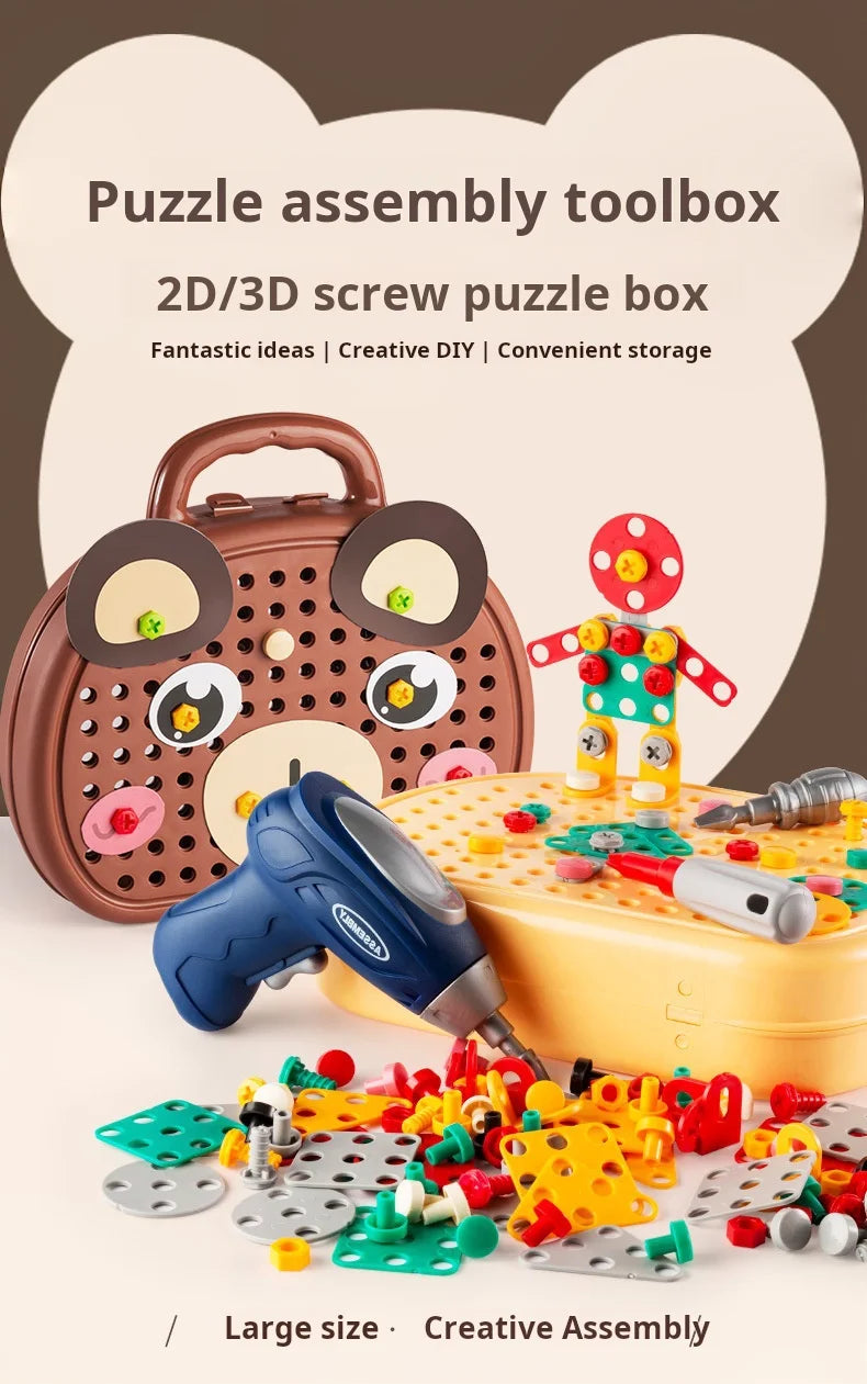 Kids Electric Toolbox Puzzle Toy