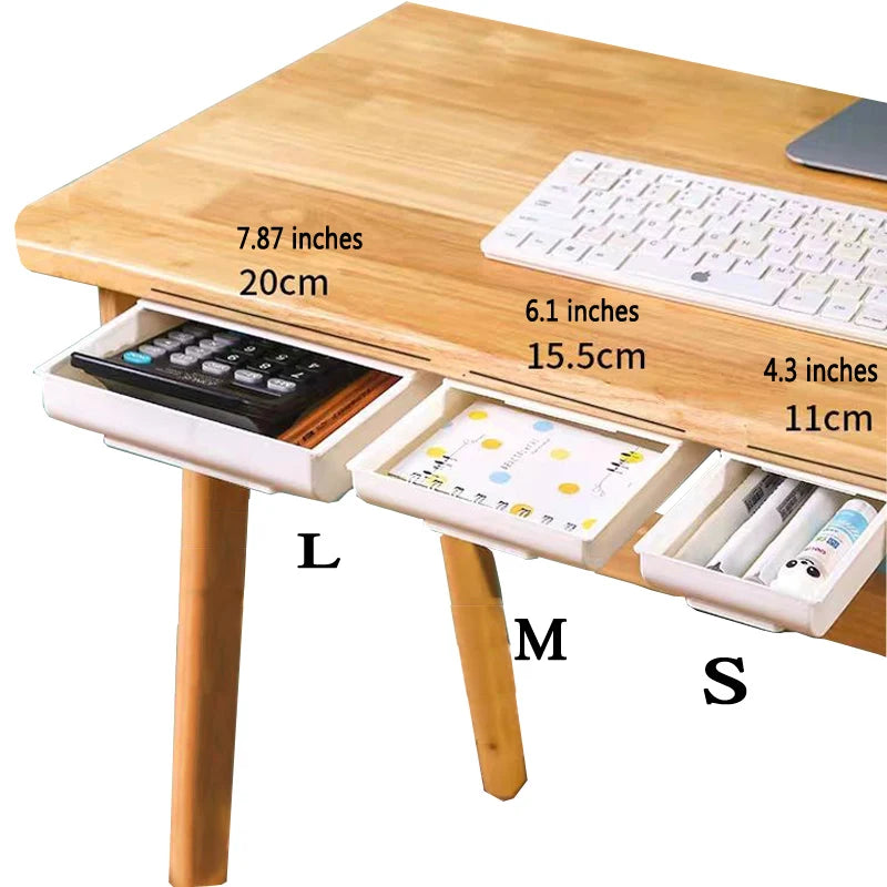 Hidden Desk Storage Drawer