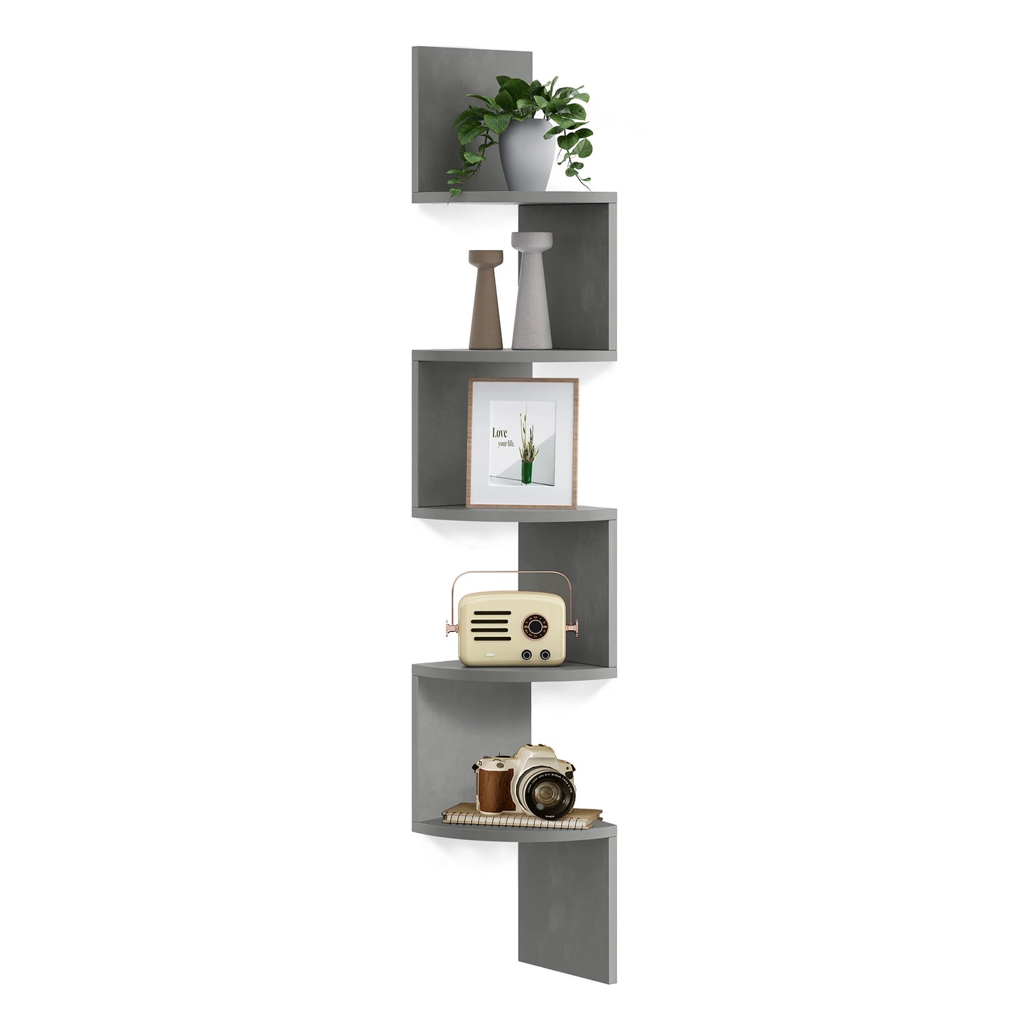Home Office Corner Storage Shelf