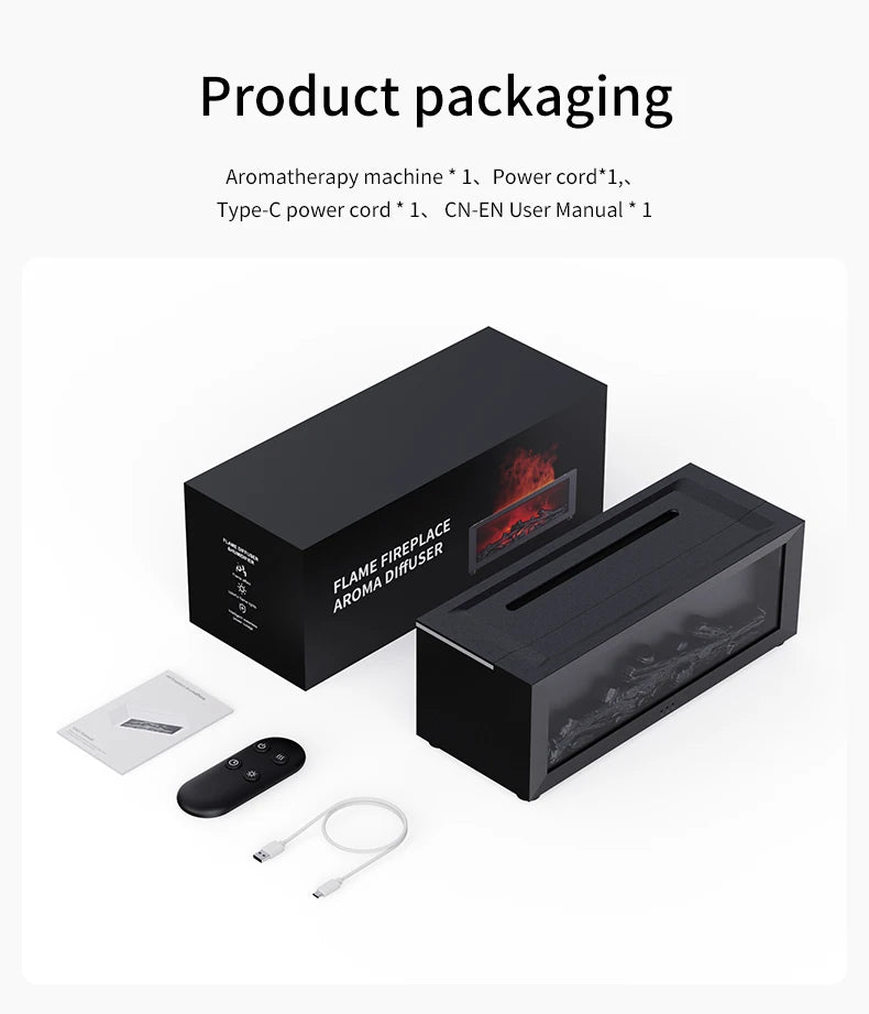 Fireplace LED Aroma Humidifier