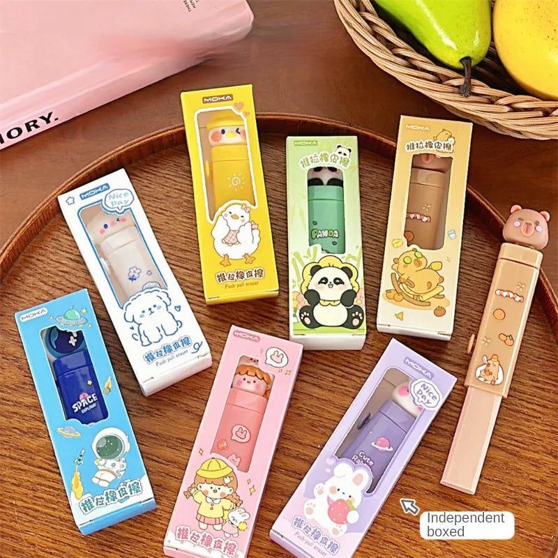 Cartoon Pet Push-Pull Eraser
