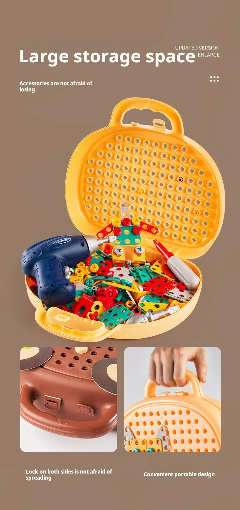 Kids Electric Toolbox Puzzle Toy