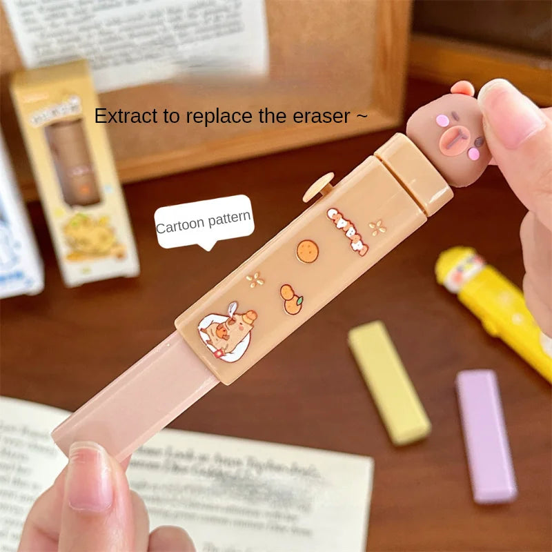 Cartoon Pet Push-Pull Eraser