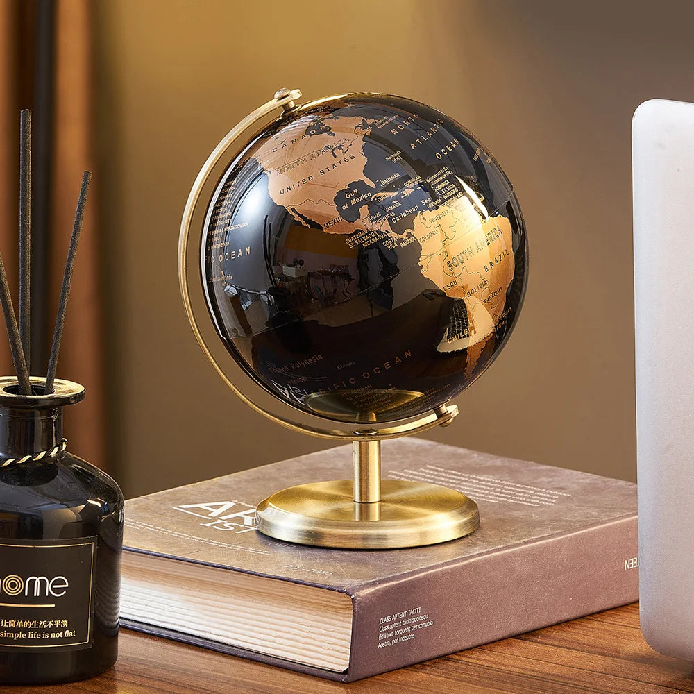Retro Modern World Globe Decor