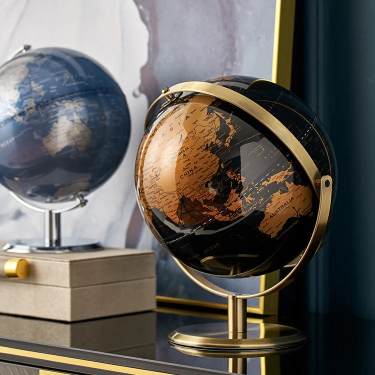 Retro Modern World Globe Decor