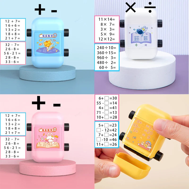 2-in-1 Reusable Math Roller Stamp