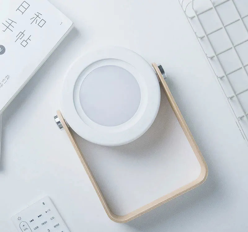 Foldable Wooden Handle Lamp