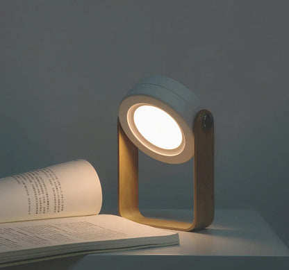 Foldable Wooden Handle Lamp