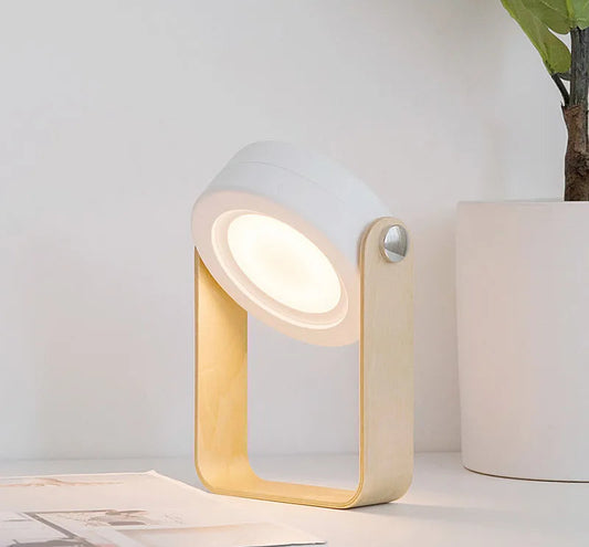 Foldable Wooden Handle Lamp