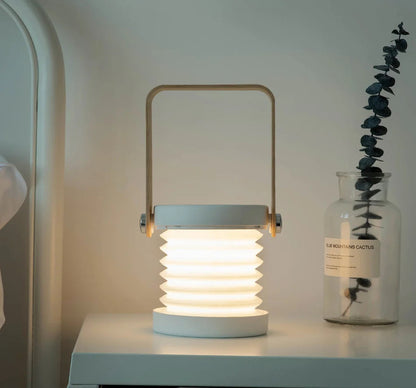 Foldable Wooden Handle Lamp