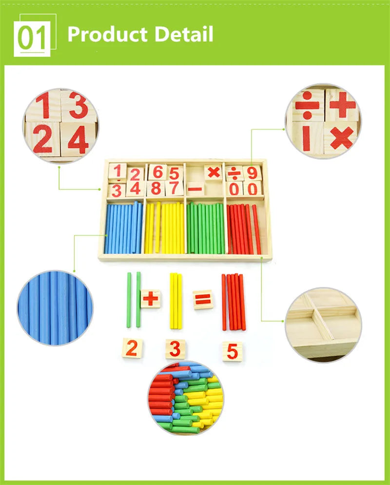 Wooden Montessori Math Toy