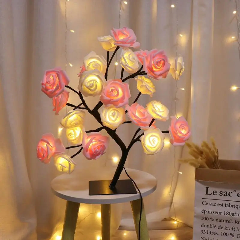 24-LED Rose Tree Lamp