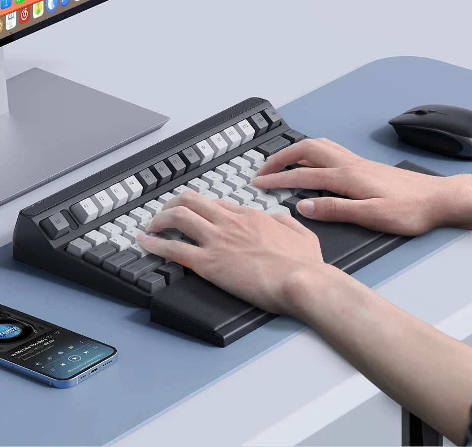 Keyboard Wrist Pad with Storage Box