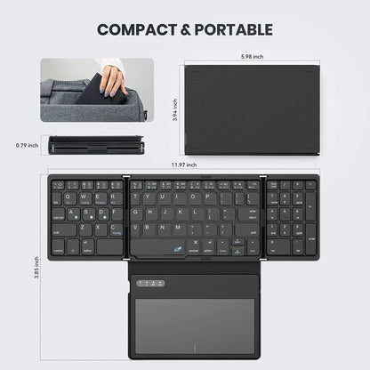 Portable Wireless Folding Keyboard
