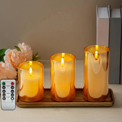 3Pcs LED Flameless Candle Set