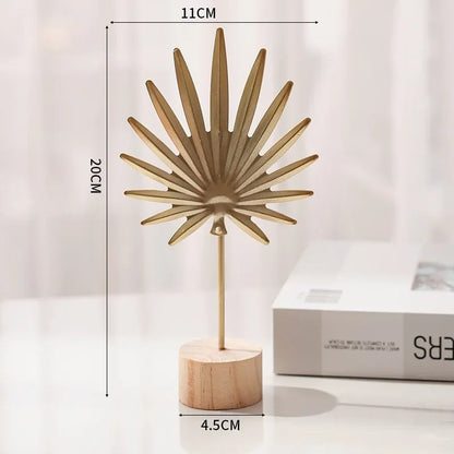 Golden Ginkgo Leaf Figurine