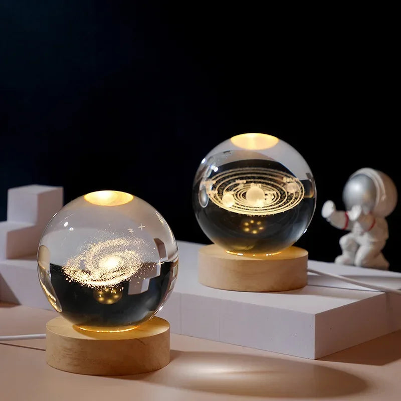 Galaxy Crystal Ball Lamp