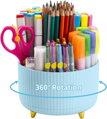 360° Rotating Desk Organizer Caddy