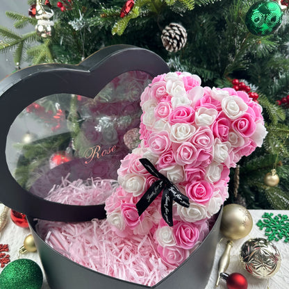 25cm Teddy Rose Flower Bear
