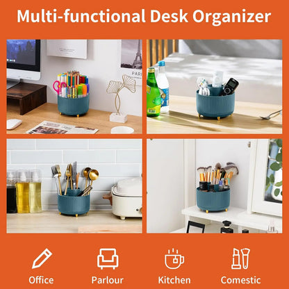 360° Rotating Desk Organizer Caddy
