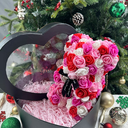 25cm Teddy Rose Flower Bear