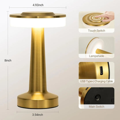 Rechargeable LED Touch Table Lamp