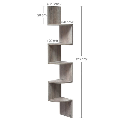 Home Office Corner Storage Shelf