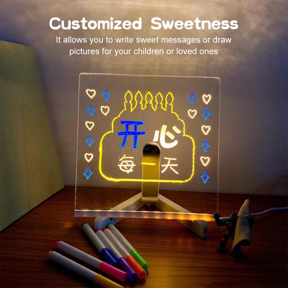 LED Light-Up Erasable Drawing Board
